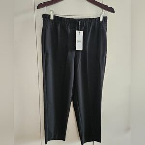 NWT Reiss Hailey Tapered Pull On Trousers In Black Size Petite 6
